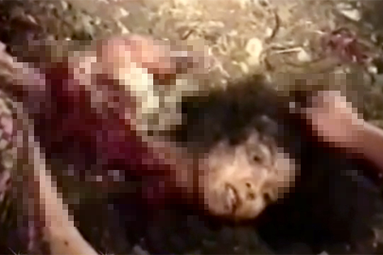 【グロ動画】バラバラに解体された女性の死体･･･開いてる目が怖い
