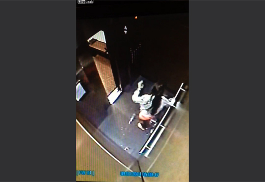 【馬鹿女】泥酔した女性がエレベーターで放尿して暴れるキチガイ映像