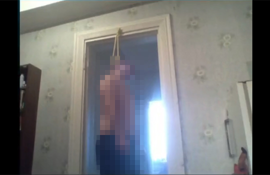 【自殺映像】男性がスカイプで生首吊り自殺を公開！やばいぞコレ・・・