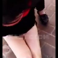 【間女リンチ】浮気してバレた女が公道で服脱がされてるボーナスゲームに遭遇したぞｗ 動画