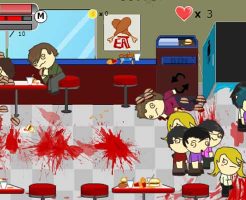 【グロゲーム】某ファーストフード店で乱闘しまくって店内を血祭に上げてやったぜｗ