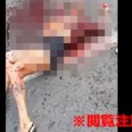 【閲覧注意】道路の真ん中で夫に刺されて殺された妻、腸が大量に飛び出してしまう…