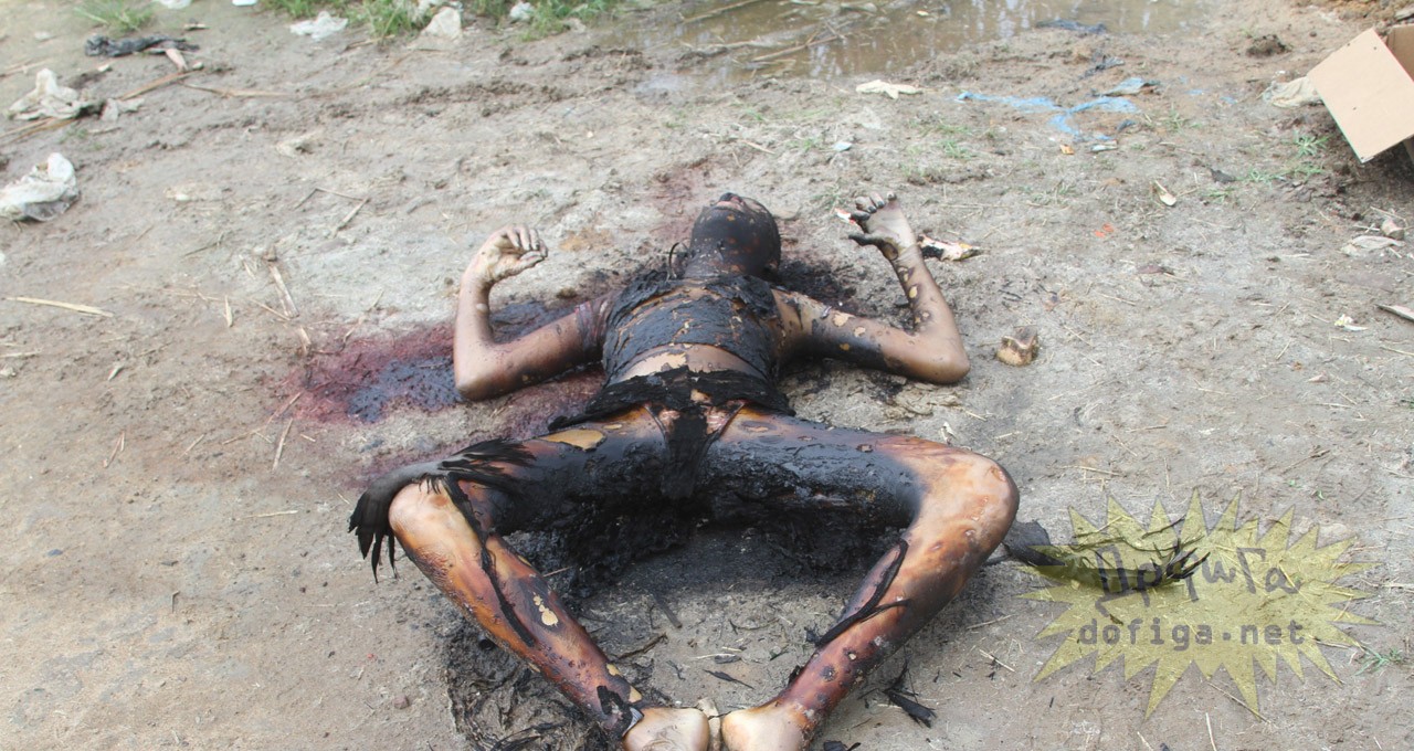 女性焼死体グロ画像